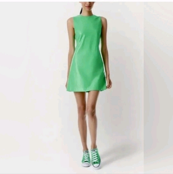 Alice+Olivia Coley faux-leather mini dress Size 0 $398 - Picture 13 of 15